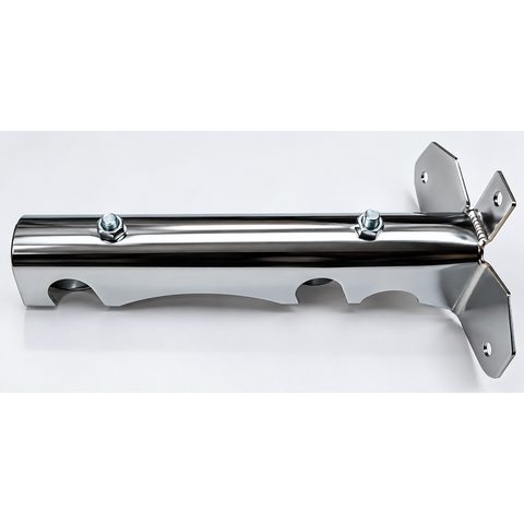 Soporte a muro (doble largo) cromado 12 mm