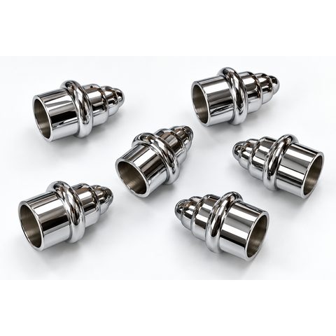Tope rizado cromado 12 mm