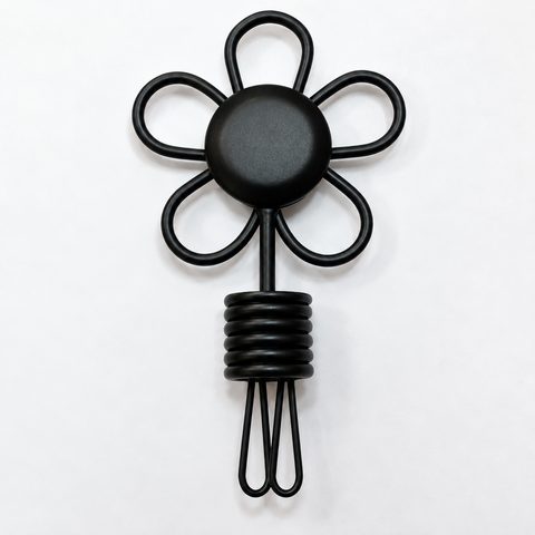 Tope flower negro 19 mm