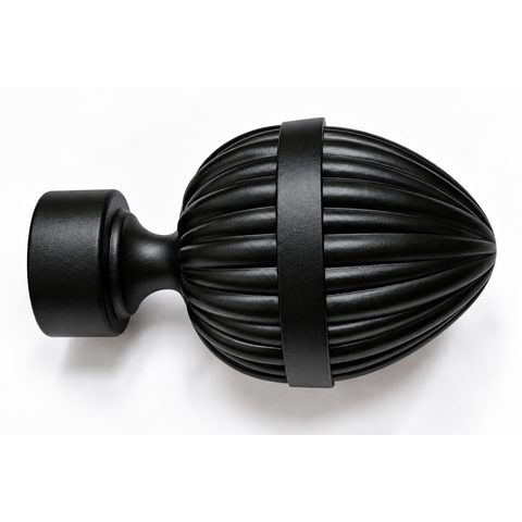 Tope bellota negro 25 mm